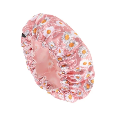 Unique Bargains Women's Flowers Bath Cap 1 Pc 3 Unique Bargains Women's Flowers Bath Cap 1 Pc - Image 3