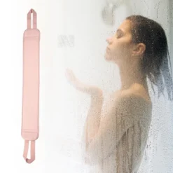 Unique Bargains Exfoliator Body Scrub Towel 23.03"x3.54" Pink 1 Pc