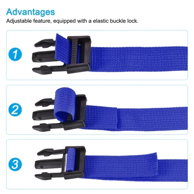 Unique Bargains Travel Luggage Adjustable Buckle Belt Utility Strap 2 Pcs 3 Unique Bargains Travel Luggage Adjustable Buckle Belt Utility Strap 2 Pcs - Image 3