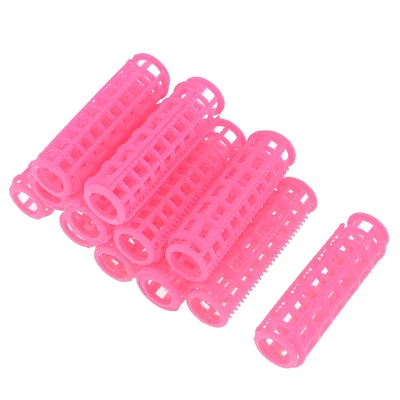 Unique Bargains Women's Home DIY Hair Styling Plastic Roller Curlers Clips Pink 2.7" X 0.8" 12 Pcs 6 Unique Bargains Women's Home DIY Hair Styling Plastic Roller Curlers Clips Pink 2.7" X 0.8" 12 Pcs - Image 6