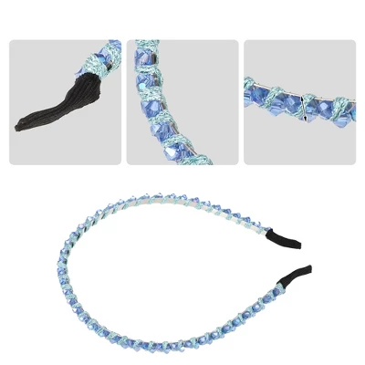 Unique Bargains Women's Rhinestone Hair Hoop Headband 0.24 Inch Wide 1 Pc 2 Unique Bargains Women's Rhinestone Hair Hoop Headband 0.24 Inch Wide 1 Pc - Image 2