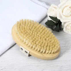 Unique Bargains Natural Boar Bristles Bath Brush 4.72"x2.56" Brown 1 Pc -UNIQUE BARGAIN Shop GUEST 7e28a15d 2733 4797 bc4e 5313d217a468