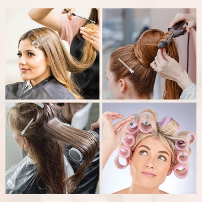 Unique Bargains Metal Non-Slip Durk Bill Hair Clip 3.74"x0.59" Silver Tone 12 Pcs 4 Unique Bargains Metal Non-Slip Durk Bill Hair Clip 3.74"x0.59" Silver Tone 12 Pcs - Image 4