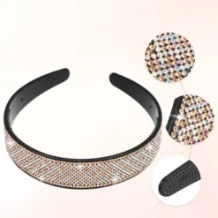 Unique Bargains Women's No Slip Rhinestone Wide-brimmed Headband 4.45"x0.98" Champagne 1 Pc -UNIQUE BARGAIN Shop GUEST 7e7a7c3f cb48 4b64 a7da 2336aa0fedcf