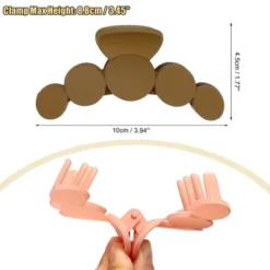 Unique Bargains Women's Plastic Claw Hair Clips Barrettes White Brown Light Orange 3.94''x1.54''x1.77'' 3Pcs -UNIQUE BARGAIN Shop GUEST 7fc10c33 7660 4e40 946f 1221a0848891