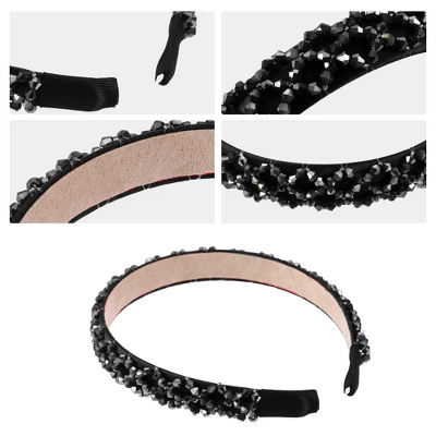Unique Bargains Women's Bling Rhinestone Headband 0.79 Inch Wide 1 Pc 2 Unique Bargains Women's Bling Rhinestone Headband 0.79 Inch Wide 1 Pc - Image 2