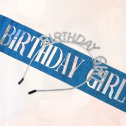 Unique Bargains Birthday Sash Letter Headband Silver Tone White Blue -UNIQUE BARGAIN Shop GUEST 8171caf1 2c75 4f95 a3d6 5a3d2580c912