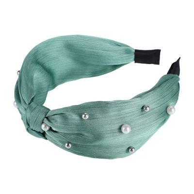 Unique Bargains Women's Faux Pearl Knotted Headband 1 Pc 7 Unique Bargains Women's Faux Pearl Knotted Headband 1 Pc - Image 7