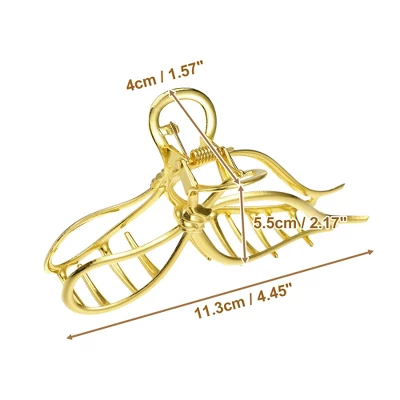 Unique Bargains Women's Metal Bowknot Hair Clips 1 Pc 4 Unique Bargains Women's Metal Bowknot Hair Clips 1 Pc - Image 4