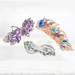 Unique Bargains Women's Hair Barrettes Shining Rhinestone Flower Butterfly Flower Shape Hair Clip Spring Hairpin 3Pcs -UNIQUE BARGAIN Shop GUEST 8212325c 2d27 4209 80ab 269073457f7f