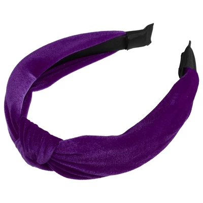 Unique Bargains Women's Velvet Knotted Headbands Hairband 1.2" Wide 16 Unique Bargains Women's Velvet Knotted Headbands Hairband 1.2" Wide - Image 16
