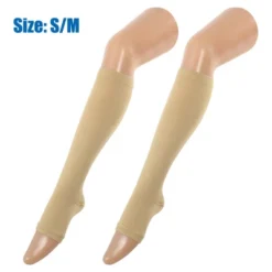 Unique Bargains Zipper Pressure Open Toe Compression Sleeves Knee High 2 Pair -UNIQUE BARGAIN Shop GUEST 82ea4ffb d8e0 4444 83c6 5d6534bbeda5