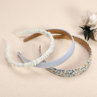 Unique Bargains Women's Fashion Party Wedding Headbands Set Multicolored 3 Pcs 4 Unique Bargains Women's Fashion Party Wedding Headbands Set Multicolored 3 Pcs - Image 4