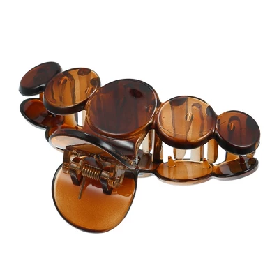 Unique Bargains Women's 3.94" Claw Clip Hair Accessories Non-Slip Plastic Brown 5 Unique Bargains Women's 3.94" Claw Clip Hair Accessories Non-Slip Plastic Brown - Image 5