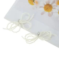 Unique Bargains Faux Pearl Bow Style 10 Shoelace Charms White 1 Pair -UNIQUE BARGAIN Shop GUEST 84688318 f24e 443a acb9 998869119e71