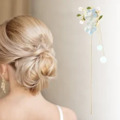 Unique Bargains Women's Floral Hair Stick Pin 1 Pc