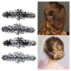 Unique Bargains 4 Pcs Hair Clips Accessories For Women Hair Barrettes Sparkly Rhinestones Hairpin Multicolor