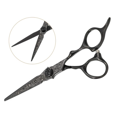 Unique Bargains Stainless Steel Hair Cutting Scissors Black 1 Pc 2 Unique Bargains Stainless Steel Hair Cutting Scissors Black 1 Pc - Image 2