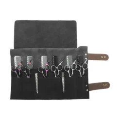 Unique Bargains Barber Scissors Bag Roll Up 1 Pc