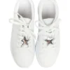 Unique Bargains Star Shoelace Charms Silver Tone 1 Pair
