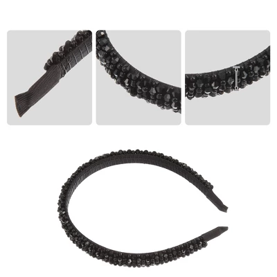 Unique Bargains Women's Faux Crystal Headband 0.59" Wide 1Pc 2 Unique Bargains Women's Faux Crystal Headband 0.59" Wide 1Pc - Image 2