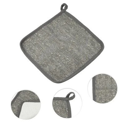 Unique Bargains Elasticity Body Scrub Towel For Shower 7.87"x7.87" Gray 1 Pc 2 Unique Bargains Elasticity Body Scrub Towel For Shower 7.87"x7.87" Gray 1 Pc - Image 2