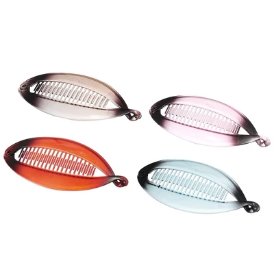 Unique Bargains Women's Hair Accessories Interlocking Ponytail Banana Clip 6 Unique Bargains Women's Hair Accessories Interlocking Ponytail Banana Clip - Image 6