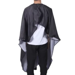 Unique Bargains Print Hair Cut Barber Cape Black White 1 Pc