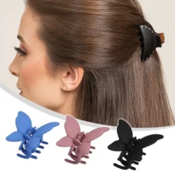 Unique Bargains 6 Pcs Butterfly Claw Clip Hair Clips Hair Accessories For Women And Girls Multicolor