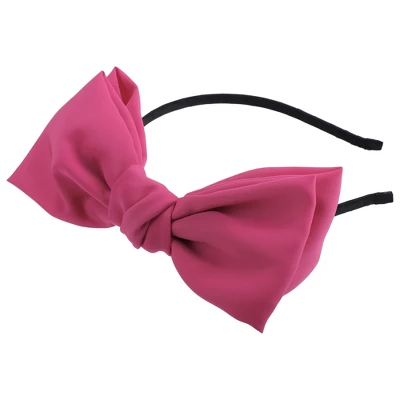 Unique Bargains Women's Fashion Satin Bow Knot Headband 0.31 Inch Wide 1 Pc 8 Unique Bargains Women's Fashion Satin Bow Knot Headband 0.31 Inch Wide 1 Pc - Image 8