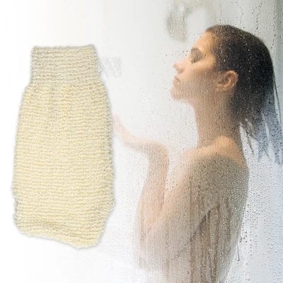 Unique Bargains Bathroom Jute Shower Gloves 9.25"x4.72" Beige 1 Pc 1 Unique Bargains Bathroom Jute Shower Gloves 9.25"x4.72" Beige 1 Pc