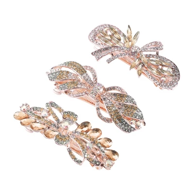 Unique Bargains Women's Sparkly Rhinestones Hair Clips Hair Barrettes Hairpin 3 Pcs 10 Unique Bargains Women's Sparkly Rhinestones Hair Clips Hair Barrettes Hairpin 3 Pcs - Image 10