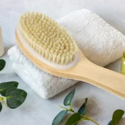 Unique Bargains Exfoliating Bristle Body Bath Brush Beige 9.84"x2.76" 1 Pc -UNIQUE BARGAIN Shop GUEST 89fecf2a 521d 4244 b2ae d5a9b93a52fa