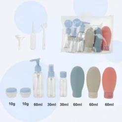 Unique Bargains Reusable Travel Container Set 8 Pcs