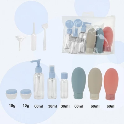 Unique Bargains Reusable Travel Container Set 8 Pcs 1 Unique Bargains Reusable Travel Container Set 8 Pcs