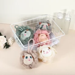 Unique Bargains Bathroom Cartoon Bath Shower Loofah Sponge 4.13"x4.53" Gray 1 Pc -UNIQUE BARGAIN Shop GUEST 8a8532f2 32c3 42fc af52 600af73c36d8 1