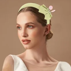 Unique Bargains Gilr's Elegant Bow Headbands 6.30"x5.91"x0.83" 1 Pc