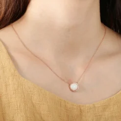 Unique Bargains 925 Sterling Silver Moonstone Necklace Chain For Women Rose Gold Tone 1PC -UNIQUE BARGAIN Shop GUEST 8afa6d6f 725c 4bdc 891a 1135db0cc460