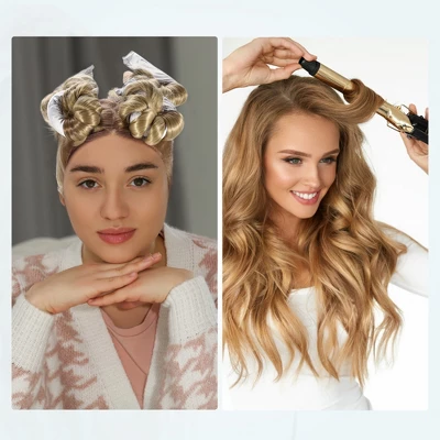 Unique Bargains Heatless Hair Curler White 6 Pcs 2 Unique Bargains Heatless Hair Curler White 6 Pcs - Image 2