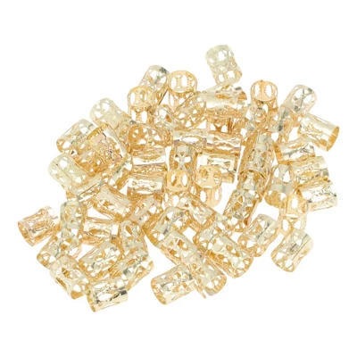 Unique Bargains Hollow Hair Cuffs Dreadlock 60 Pcs 4 Unique Bargains Hollow Hair Cuffs Dreadlock 60 Pcs - Image 4