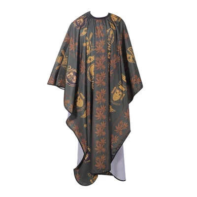 Unique Bargains Maple Leaf Hair Cut Barber Cape Black Yellow 1 Pc 6 Unique Bargains Maple Leaf Hair Cut Barber Cape Black Yellow 1 Pc - Image 6