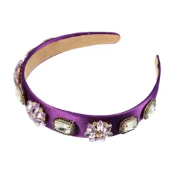 Unique Bargains Women's Bling Vintage Flowers Rhinestone Satin Wide Edge Headband 5.12"x1.18" 1pc -UNIQUE BARGAIN Shop GUEST 8c9e5e34 2303 47af baff 6c757b89d21c