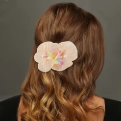 Unique Bargains Artificial Flower Hair Clip 2 Pcs