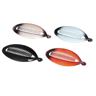 Unique Bargains Women's Hair Accessories Interlocking Ponytail Banana Clip 8 Unique Bargains Women's Hair Accessories Interlocking Ponytail Banana Clip - Image 8