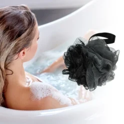 Unique Bargains Bath Shower Loofah Sponge 5.31"x4.33" 1 Pc