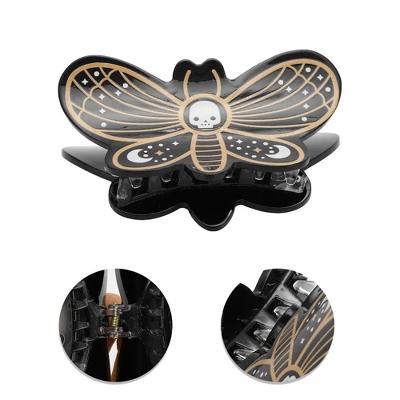 Unique Bargains Halloween Butterfly Style Hair Clips Black Orange 1 Pc 2 Unique Bargains Halloween Butterfly Style Hair Clips Black Orange 1 Pc - Image 2