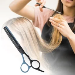 Unique Bargains Durable Tooth Shears Hair Cutting Scissors 1 Pc