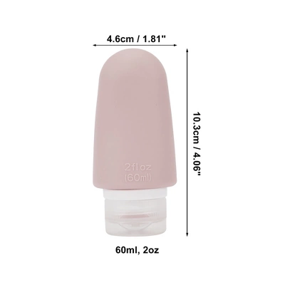 Unique Bargains Leak Proof Silicone Pump Bottle For Travel Multicolor 4 Pcs 60ml 3 Unique Bargains Leak Proof Silicone Pump Bottle For Travel Multicolor 4 Pcs 60ml - Image 3