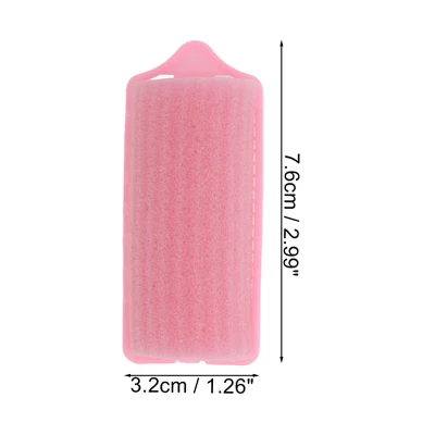 Unique Bargains Women's Sponge Foam Hair Roller 2.99"x1.26" Pink 6 Pcs 3 Unique Bargains Women's Sponge Foam Hair Roller 2.99"x1.26" Pink 6 Pcs - Image 3