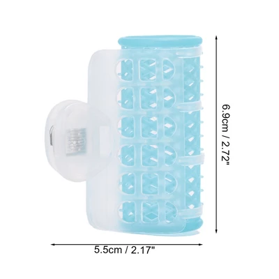 Unique Bargains Women's Heatless Voluminous Hair Roller 2.72"x2.17" White Blue 4pcs 3 Unique Bargains Women's Heatless Voluminous Hair Roller 2.72"x2.17" White Blue 4pcs - Image 3